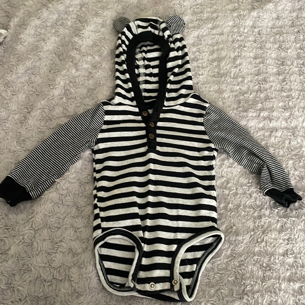 Baby hoodie bear ears onesie